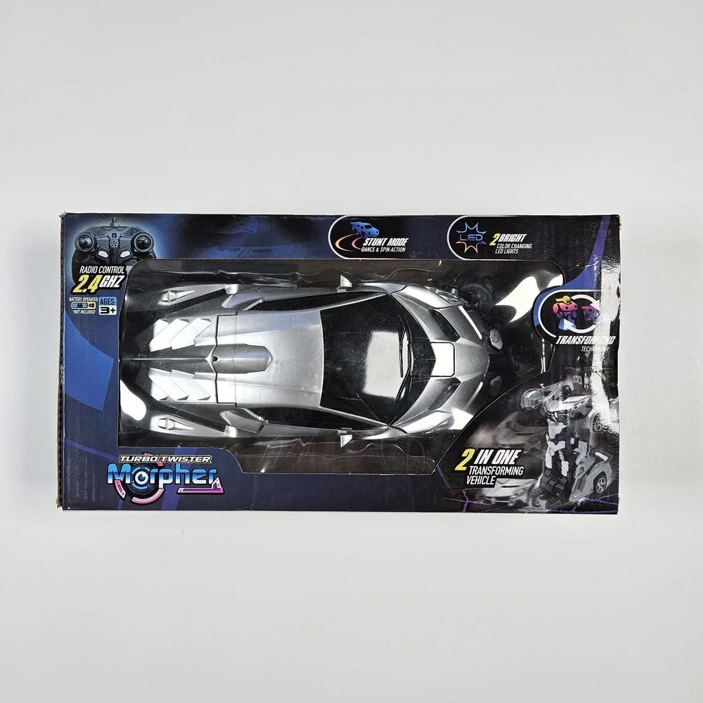 NEW Remote Control Transformer Car Silver‎ Mindscope products Turbo Robot